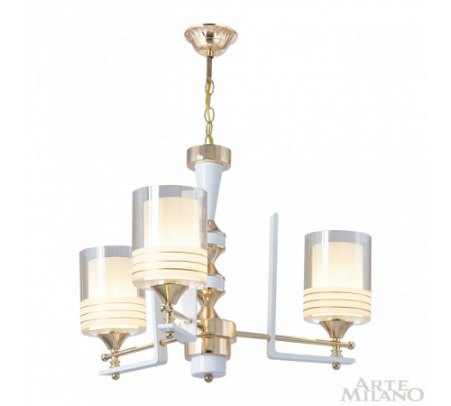 Подвесная люстра Arte Milano Florentia-6087 306087/3 Wh/Gd