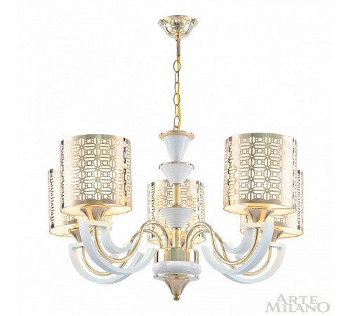 Подвесная люстра Arte Milano Florentia-8857 308857/5 Wh/Gd