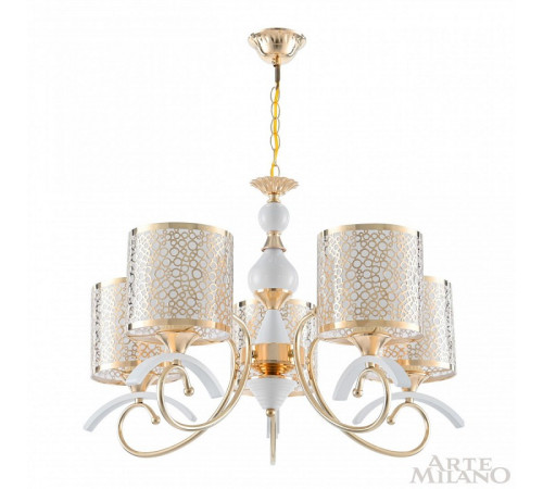 Подвесная люстра Arte Milano Florentia-9787 309787/5 Wh/Gd