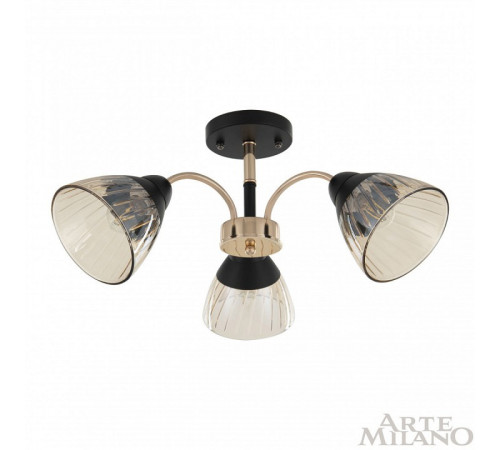 Люстра на штанге Arte Milano Napoli 320119/3 FG+BK Люстра на штанге Arte Milano Napoli 320119/3 FG+BK