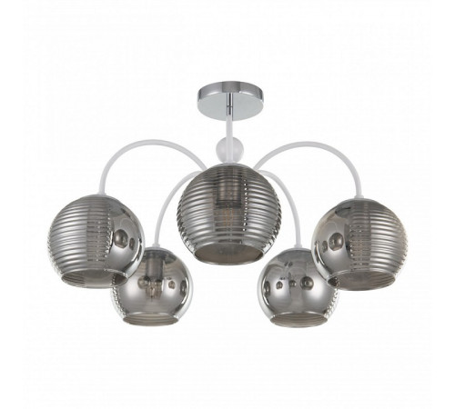 Люстра на штанге Arte Milano Napoli 320719/5 CR+WH Люстра на штанге Arte Milano Napoli 320719/5 CR+WH