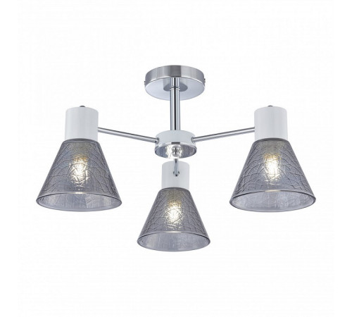 Люстра на штанге Arte Milano Napoli 322408/3 CR+WH Люстра на штанге Arte Milano Napoli 322408/3 CR+WH
