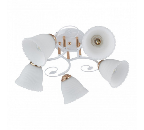 Потолочная люстра Arte Milano Amalfi 325395/5A WH+FG Потолочная люстра Arte Milano Amalfi 325395/5A WH+FG