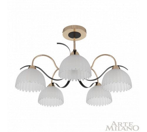 Люстра на штанге Arte Milano Napoli 327306/5 FG+BK Люстра на штанге Arte Milano Napoli 327306/5 FG+BK