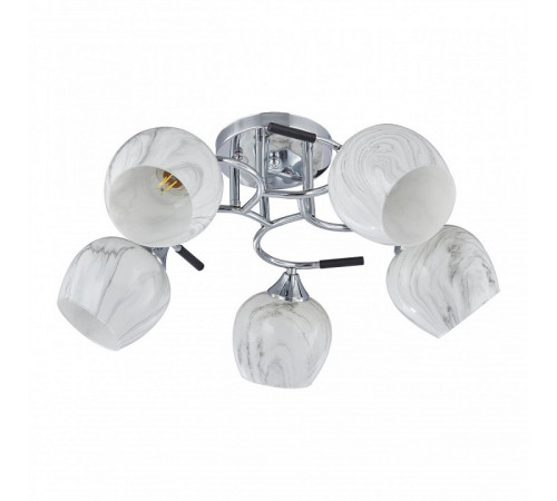 Потолочная люстра Arte Milano Amalfi 327985/5 CR+BK Потолочная люстра Arte Milano Amalfi 327985/5 CR+BK