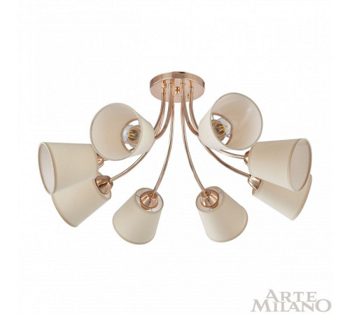 Потолочная люстра Arte Milano Napoli 339546/8 FGD Потолочная люстра Arte Milano Napoli 339546/8 FGD