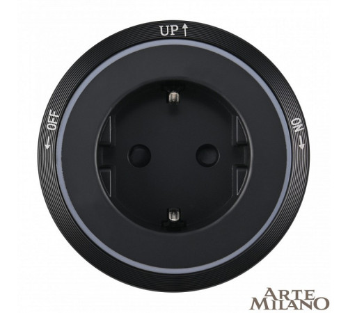 Трековая розетка Arte Milano Am-track-sockets 380066TS LED/ES Black