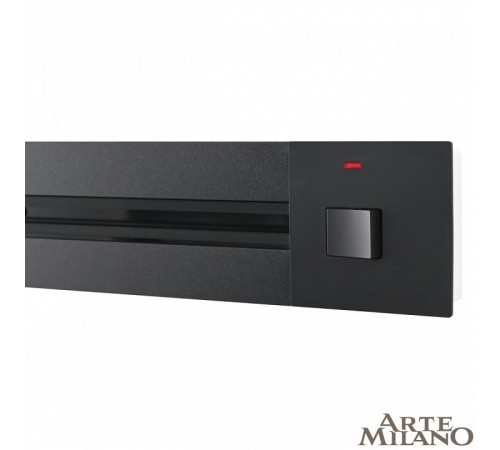 Встраиваемый шинопровод с выключателем Arte Milano Am-track-sockets 385201TBB/100 Black
