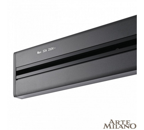 Накладной шинопровод с выключателем Arte Milano Am-track-sockets 385201TOB/100 Black