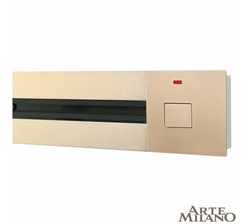 Встраиваемый шинопровод с выключателем Arte Milano Am-track-sockets 385205TBB/50 Gold