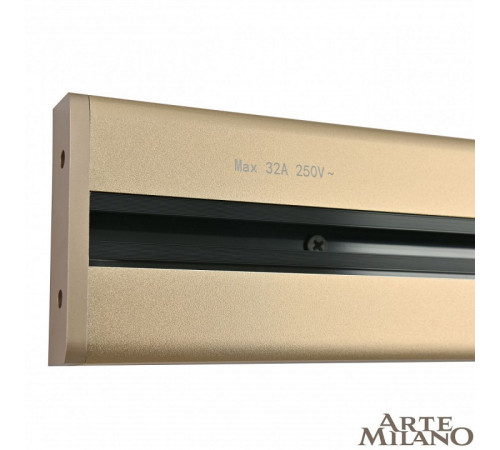 Накладной шинопровод с выключателем Arte Milano Am-track-sockets 385205TOB/50 Gold