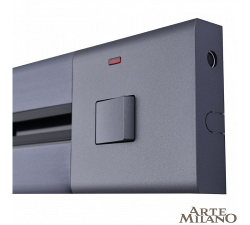 Накладной шинопровод с выключателем Arte Milano Am-track-sockets 385205TOB/50 Grey