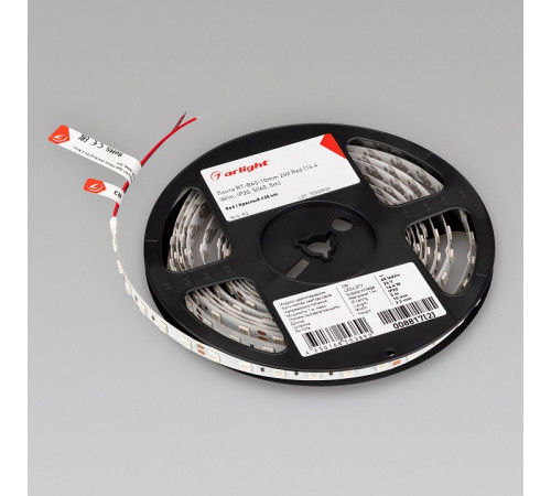Светодиодная лента Arlight RT-B60-10mm 24V Red (14.4 W/m, IP20, 5060, 5m) 008817(2)