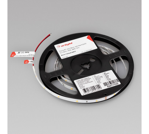 Светодиодная лента Arlight RT-A30-8mm 24V Warm2400 (2.9 W/m, IP20, 2835, 5m) 024111(2)