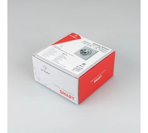 Панель Arlight Smart-P37-Dim-IN White (230V, 1.2A, Triac, Rotary, 2.4G) 027115 Панель Arlight Smart-P37-Dim-IN White (230V, 1.2A, Triac, Rotary, 2.4G) 027115