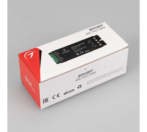 Декодер Arlight ARL-7022-DMX (12-24V, 3x6A, DMX512) 027153 Декодер Arlight ARL-7022-DMX (12-24V, 3x6A, DMX512) 027153