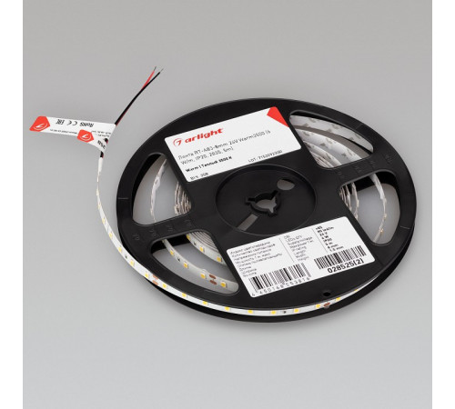 Светодиодная лента Arlight RT-A80-8mm 24V Warm3500 (6 W/m, IP20, 2835, 5m) 028525(2)