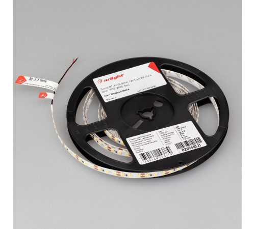 Светодиодная лента Arlight RT-A120-8mm 12V Cool 8K (14.4 W/m, IP20, 2835, 5m) 028568(2)