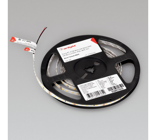 Светодиодная лента Arlight RT-A120-8mm 24V Warm3500 CRI98 (14.4 W/m, IP20, 2835, 5m) 028573(2)