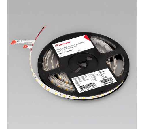 Светодиодная лента Arlight RT-B60-10mm 24V Warm3000 (14.4 W/m, IP20, 5m) 028589(3) Светодиодная лента Arlight RT-B60-10mm 24V Warm3000 (14.4 W/m, IP20, 5m) 028589(3)