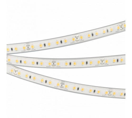 Светодиодная герметичная лента Arlight RTW-PU-A120-10.5mm 24V Warm3000 (16.8 W/m, IP68, Wire 2m, 5m) 029043(3)