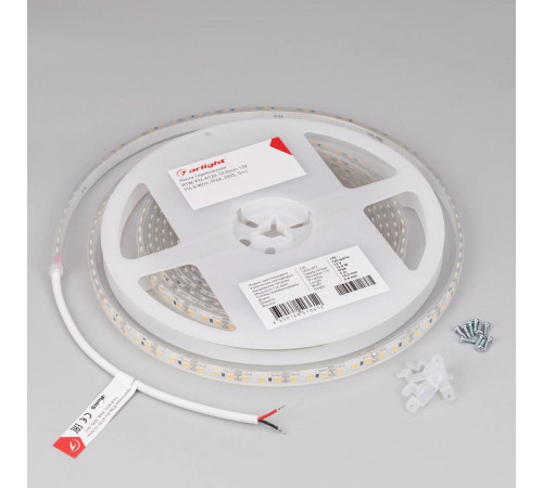 Светодиодная лента герметичная Arlight RTW-PU-A120-10.5mm 12V White6000 (16.8 W/m, IP68, Wire 2m, 5m) 029596(3)