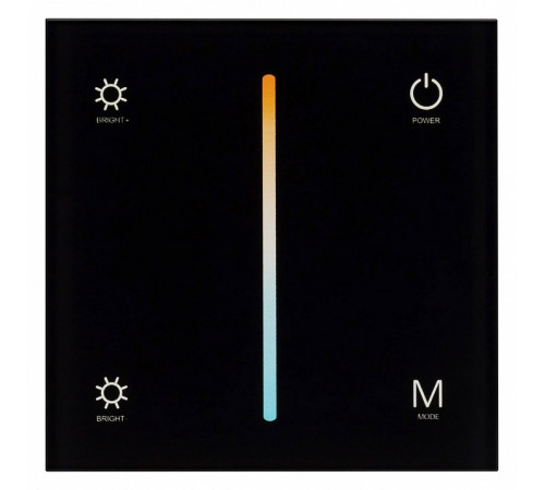 Панель Arlight Smart-P21-Mix-G-IN Black (12-24V, 4x3A, Sens, 2.4G) 033765 Панель Arlight Smart-P21-Mix-G-IN Black (12-24V, 4x3A, Sens, 2.4G) 033765