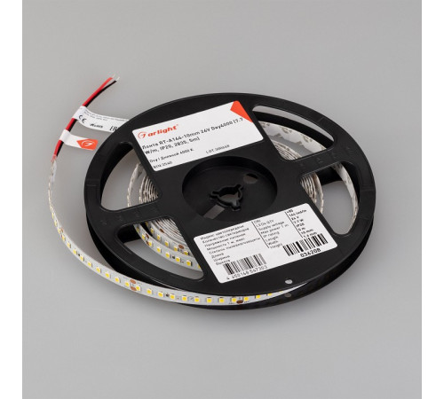 Светодиодная лента Arlight RT-A144-10mm 24V Day4000 7.7 W/m, IP20, 2835, 5m 036208