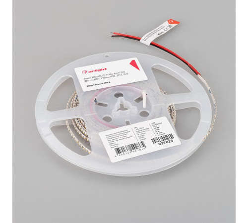 Светодиодная лента Arlight MICROLED-M266-4mm 24V Warm2700 12 W/m, IP20, 2216, 5m 037825