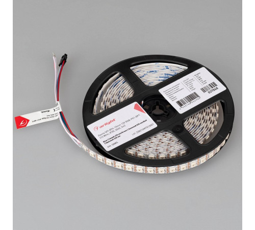 Светодиодная лента Arlight SPI-B96-10mm 12V RGB-PX1-BPT (13 W/m, IP20, 5060, 5m) 037868