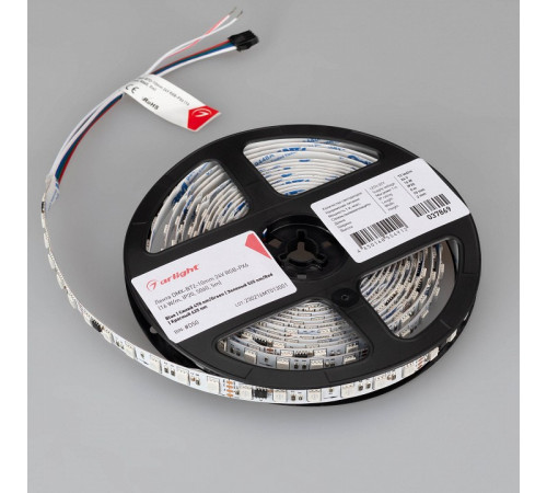 Светодиодная лента Arlight DMX-B72-10mm 24V RGB-PX6 (16 W/m, IP20, 5060, 5m) 037869