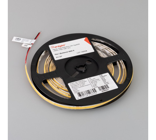 Светодиодная лента Arlight COB-X320-8mm 24V Day4000 (8 W/m, IP20, 5m) 039021(1)