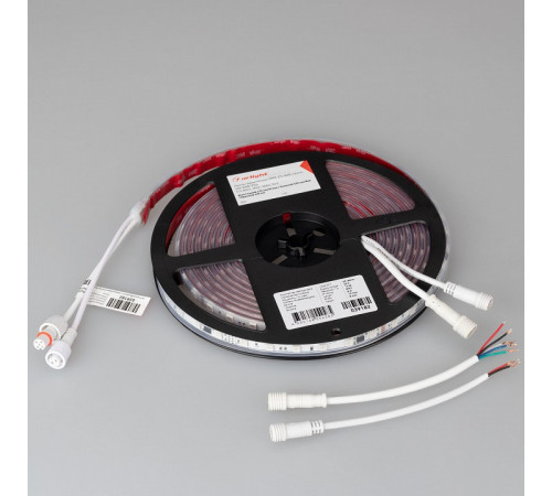 Светодиодная герметичная лента Arlight DMX-PS-B60-12mm 24V RGB-PX6 (14 W/m, IP67, 5060, 5m) 039182