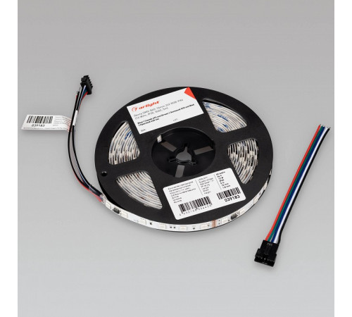 Светодиодная лента Arlight DMX-B60-10mm 24V RGB-PX6 (14 W/m, IP20, 5060, 5m) 039183 Светодиодная лента Arlight DMX-B60-10mm 24V RGB-PX6 (14 W/m, IP20, 5060, 5m) 039183