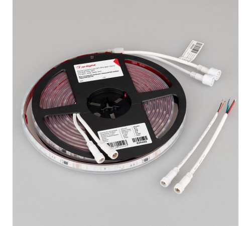 Светодиодная герметичная лента Arlight SPI-PFS-B60-12mm 24V RGB-PX6-BPT (12 W/m, IP68, 5060, 5m) 039602