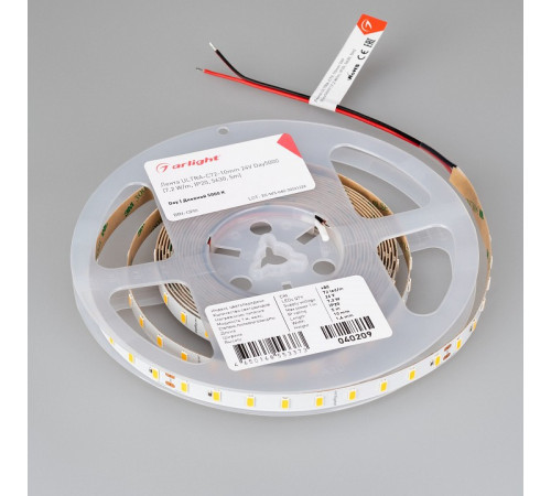 Светодиодная лента Arlight ULTRA-C72-10mm 24V Day5000 (7.2 W/m, IP20, 5630, 5m) 040209
