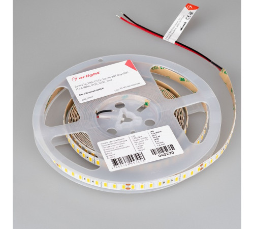 Светодиодная лента Arlight ULTRA-C126-10mm 24V Day4000 (14.4 W/m, IP20, 5630, 5m) 040220