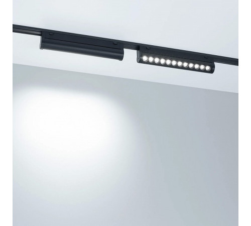 Трековый магнитный светильник Arlight MAG-VIBE-LASER-TURN-L209-12W Day4000-MIX (BK, 24 deg, 48V, TUYA Zigbee) 044177