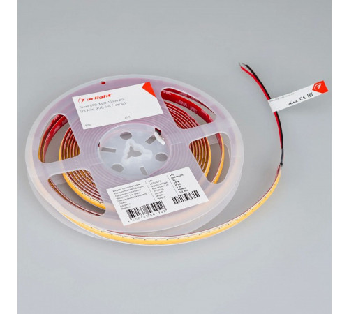 Светодиодная лента Arlight COB-X480-10mm 24V Day4000 (10 W/m, IP20, 5m, FreeCut) 044195