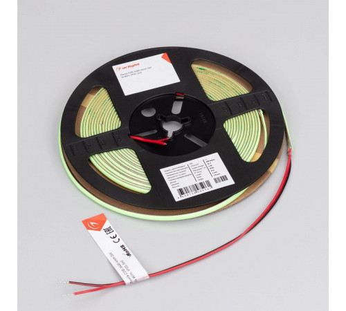 Светодиодная лента Arlight COB-X480-4mm 24V Emerald (4 W/m, IP20, 5m) 046913
