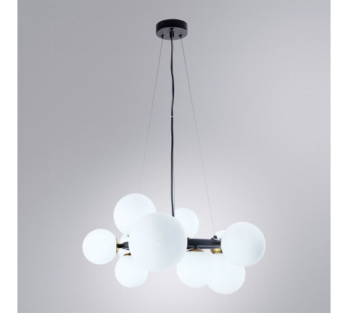 Подвесная люстра Arte Lamp Gemini A2243SP-10BK Подвесная люстра Arte Lamp Gemini A2243SP-10BK