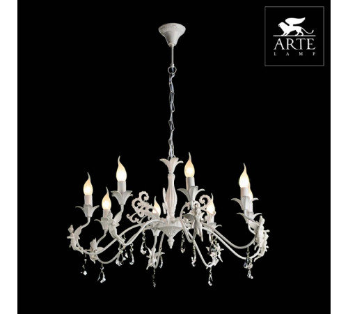 Подвесная люстра Arte Lamp Angelina A5349LM-8WH