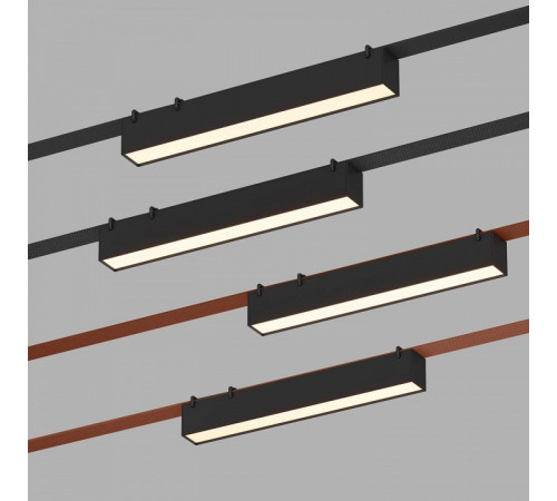 Трековый однофазный светильник Denkirs Belty Linear DK5575-BK Трековый однофазный светильник Denkirs Belty Linear DK5575-BK