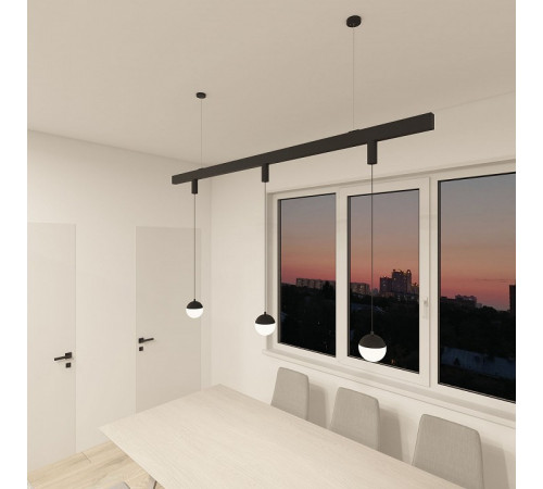 Трековый однофазный светильник Denkirs Smart Moon DK8056-BK Трековый однофазный светильник Denkirs Smart Moon DK8056-BK