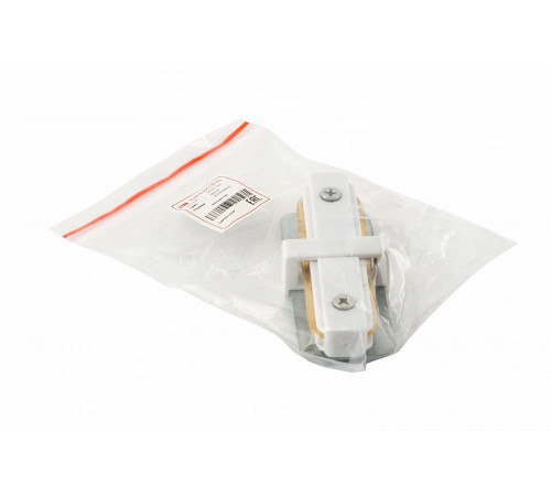 Коннектор прямой Denkirs DK Track White TR1101-WH