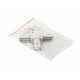 Коннектор Х-образный Denkirs DK Track White TR1104-WH