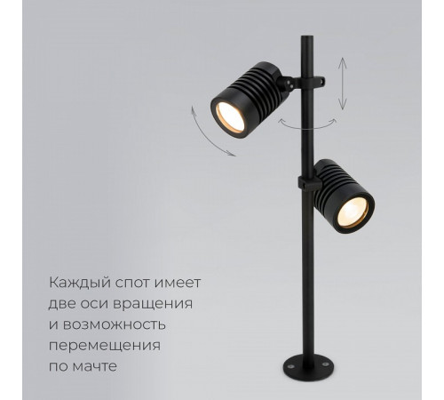 Архитектурная подсветка Elektrostandard Landscape/2 (041 FL LED) черный 4690389184215 a058259 Архитектурная подсветка Elektrostandard Landscape/2 (041 FL LED) черный 4690389184215 a058259