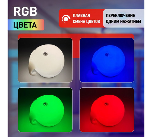 Ночник ЭРА NLED-418-2W-W Б0044559 Ночник ЭРА NLED-418-2W-W Б0044559