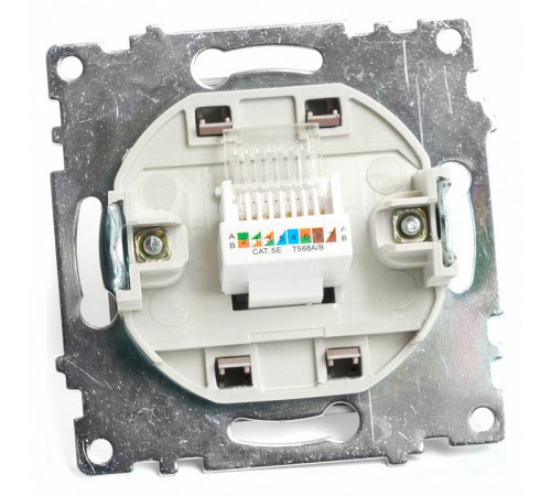 Розетка компьютерная 1-местная RJ-45 Stekker Катрин GLS00-7107-04 49023 Розетка компьютерная 1-местная RJ-45 Stekker Катрин GLS00-7107-04 49023