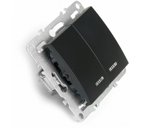 Выключатель 2-клавишный с индикатором Stekker Эрна PSW10-9102-03 49147 Выключатель 2-клавишный с индикатором Stekker Эрна PSW10-9102-03 49147